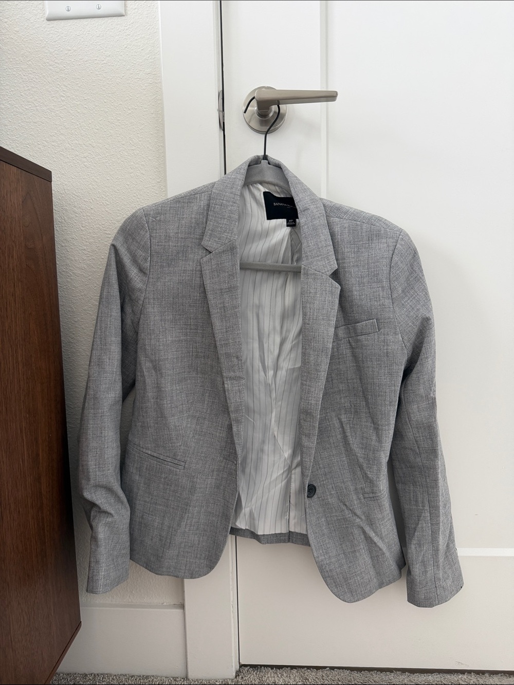Banana Republic Light Gray Women's Blazer